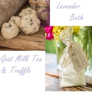 Lavendar Goat Milk Bath Tea and Truffle set